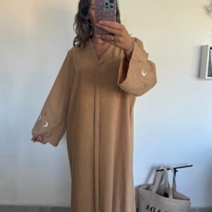Abaya lune camel