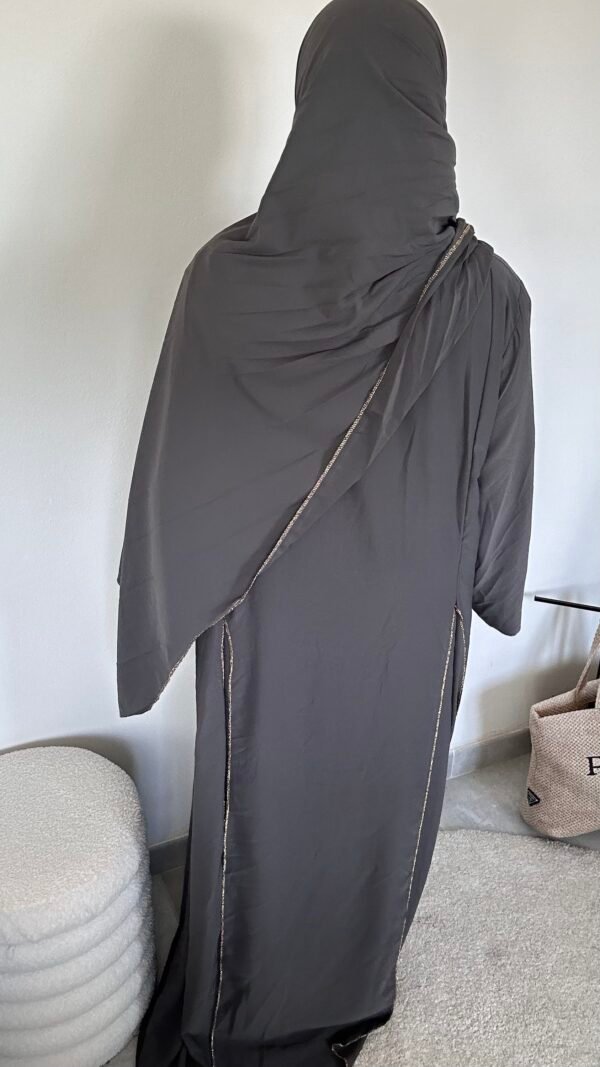 Abaya 2 pièces EMIRA - GRISE – Image 2